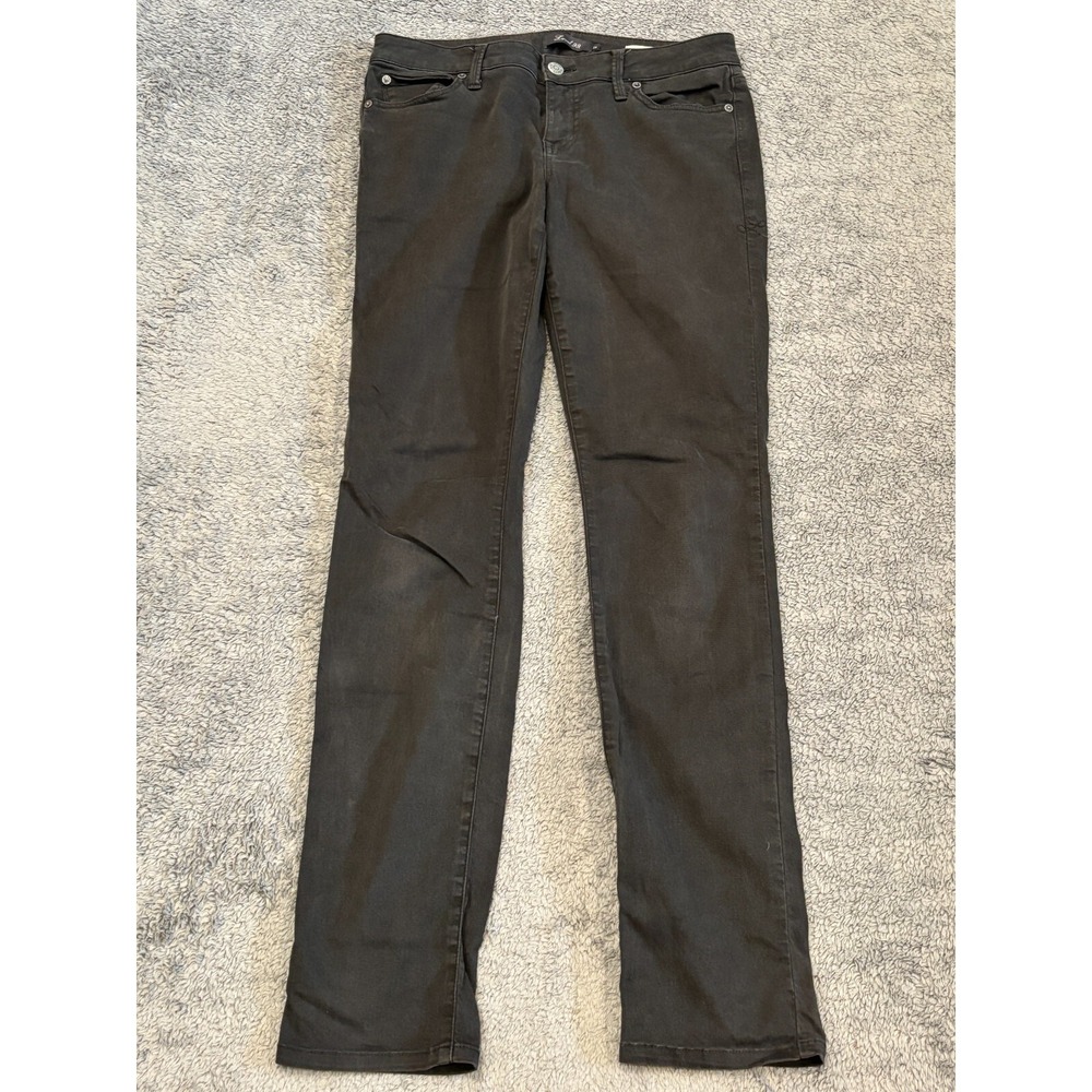 Level 99 Jeans Womens 29 Lily Skinny Straight Dark Wash Black Anthropologie
